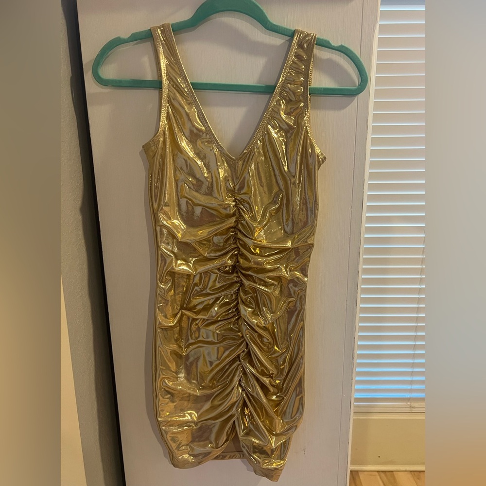 Solid & Striped Liquid Ruched Front Mini Dress Xs… - image 2